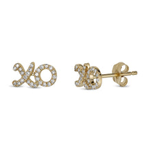  Diamond Charmed XO Stud Earrings