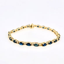 Sapphire and Diamond Link Bracelet