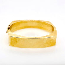  Hollow Gold Squared Bangle Bracelet
