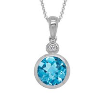  Artistry Swiss Blue Topaz and Diamond Necklace