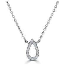  Diamond Pear Outline Necklace