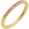 14K Gold Birthstone Stackable Ring – Natural Stones