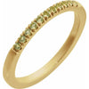 14K Gold Birthstone Stackable Ring – Natural Stones