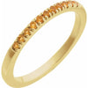 14K Gold Birthstone Stackable Ring – Natural Stones