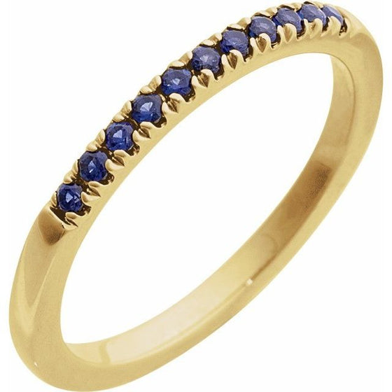 14K Gold Birthstone Stackable Ring – Natural Stones