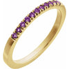 14K Gold Birthstone Stackable Ring – Natural Stones