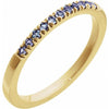 14K Gold Birthstone Stackable Ring – Natural Stones