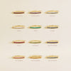 14K Gold Birthstone Stackable Ring – Natural Stones