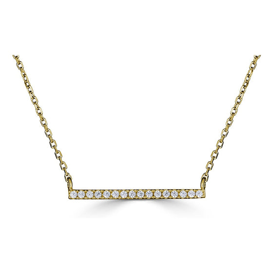 Diamond Bar Necklace