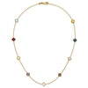 Multi-Gemstone Quatrefoil Necklace
