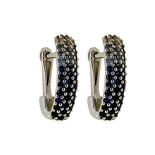  Graduated Color Blue Sapphire Earrings