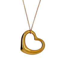  Tiffany & Co. Elsa Perreti Open Heart Pendant on Chain Necklace