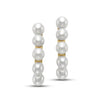 Mini Pearl Huggie Earrings