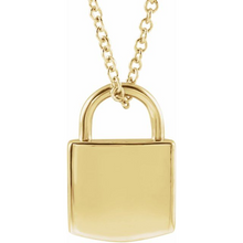  Engravable Lock Pendant