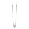 Round Halo Diamond Necklace