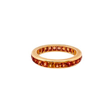  Oscar Heyman Orange Sapphire Eternity Band