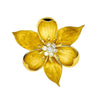 Flower Pendant/Brooch with Diamonds