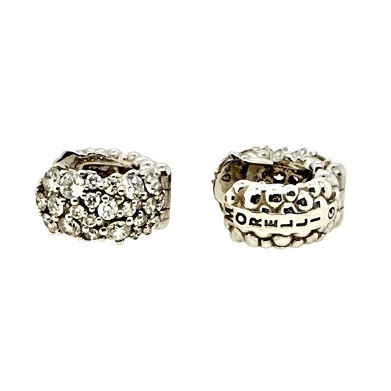 Paul Morelli "Confetti" Snap Hoop Diamond Earrings