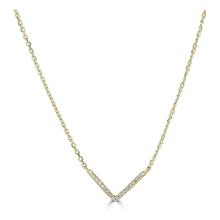  Diamond V Shape Necklace