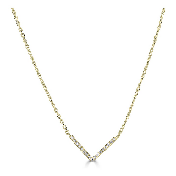 Diamond V Shape Necklace