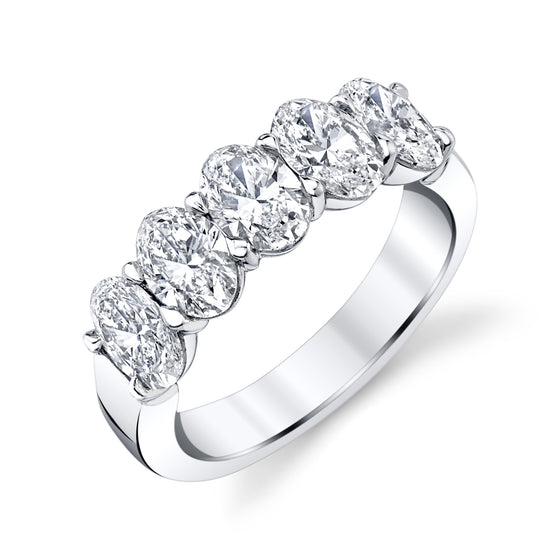 Oval Diamond Shared Prong Band 2.51 CTW