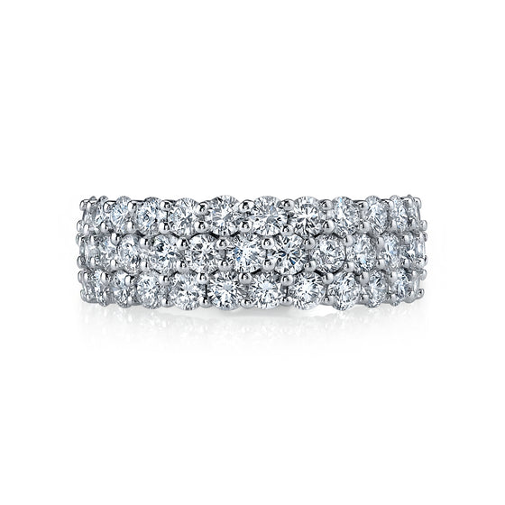 Three Row Diamond Band