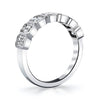 Bezel Emerald Cut Diamond Band