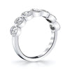 Bezel Oval Cut Diamond Band