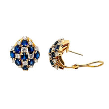  Oscar Heyman Sapphire and Diamond Earrings