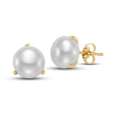  9.5-10MM Button Pearl Earrings