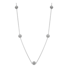  Diamond Flower Station Necklace