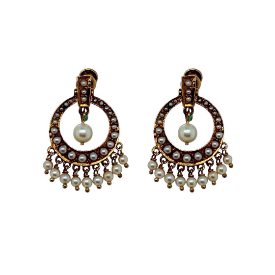 Pair of Vintage Seed Pearl Drop Earrings