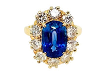  Estate Sapphire and Diamond Ring