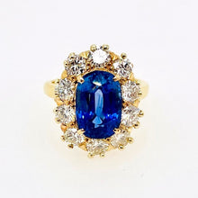  Estate Sapphire and Diamond Ring