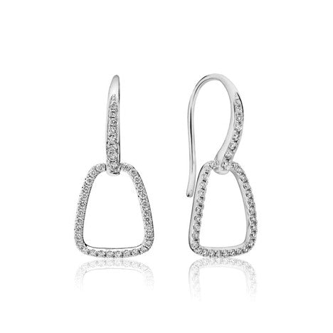 Artichoke Drop Diamond Earrings