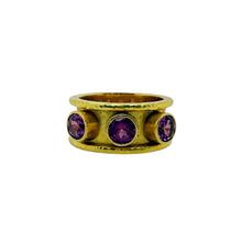  Elizabeth Locke Ring with Three Pink Tourmalines