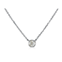  Diamond Bezel Necklace 0.25 CT