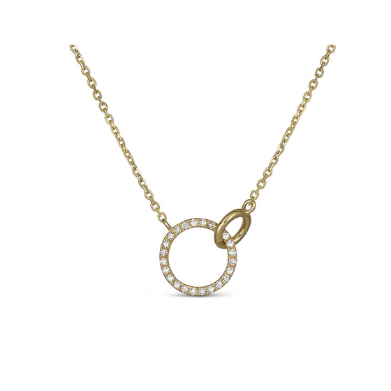 Love Link Necklace with Diamonds