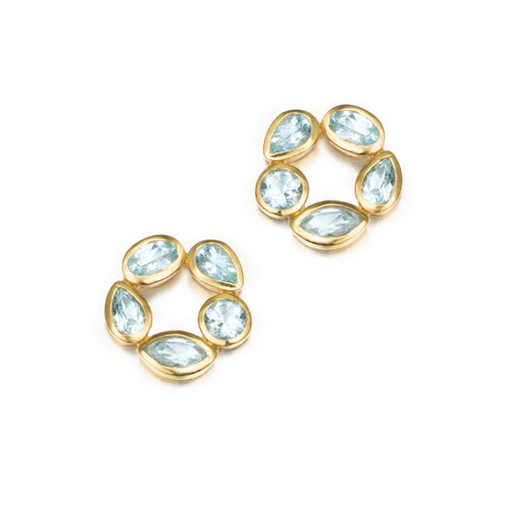 MORNING Blue Topaz Earrings