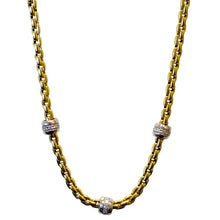  Two Tone Necklace With Diamonds