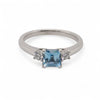 Aquamarine and Diamond Ring