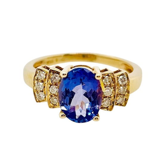 Tanzanite and Diamond Ring