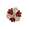 Ruby and Diamond Cluster Ring