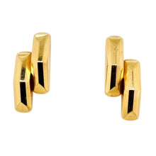  Pair of Retro Style Hollow Double Bar Earrings