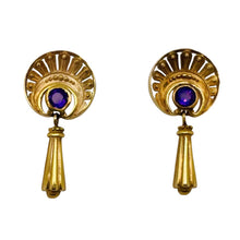  Victorian Earrings with Amethyst