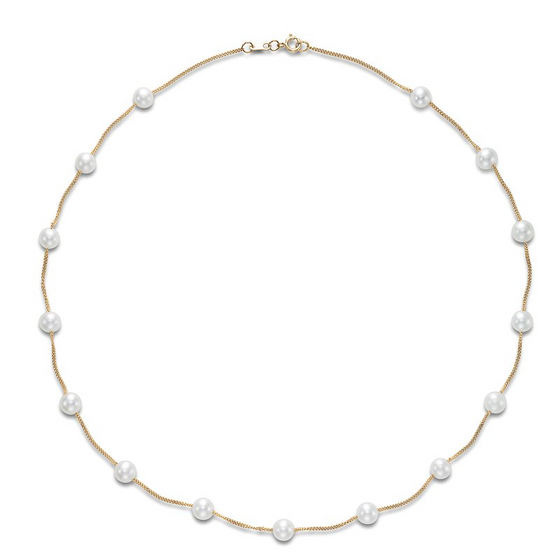 Tin Cup Freshwater 5.5-6MM Pearl Necklace