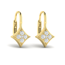  Diamond Star Huggie Earrings