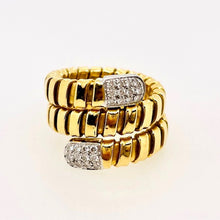  Tubogas Style Ring with Diamonds