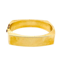  Hollow Gold Squared Bangle Bracelet