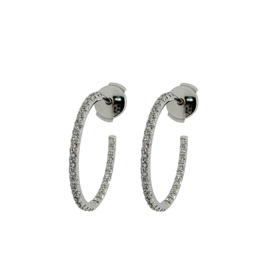 Tiffany & Co. Metro Diamond Hoop Earrings